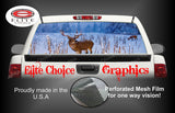 Deer In Snow Hunting Rear Window Wrap