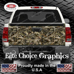 Deer Skull Hunting Camo Tailgate Wrap