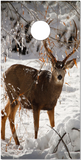 Deer in Snow Cornhole Wrap