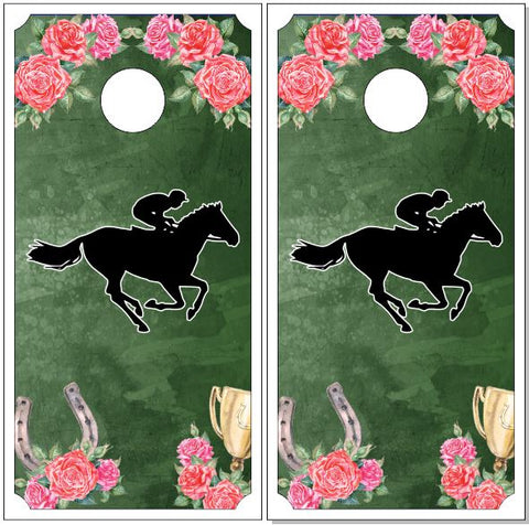 Derby Flowers UV Direct Print Cornhole Tops