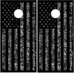 Digital Distressed American Flag UV Direct Print Cornhole Tops