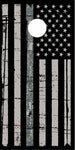 Digital Military Distressed Flag UV Direct Print Cornhole Tops