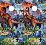 Dinosaurs UV Direct Print Cornhole Tops
