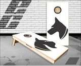 Dog Silhouettes Cornhole Boards