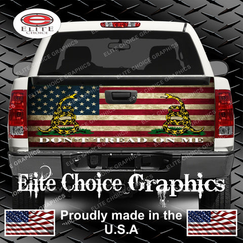 Don't Tread On Me Flag Tailgate Wrap