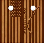 Don't Tread On Me Jack Flag UV Direct Print Cornhole Tops