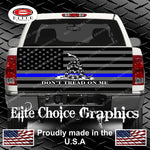 Dont Tread on me Grey American Flag Tailgate Wrap