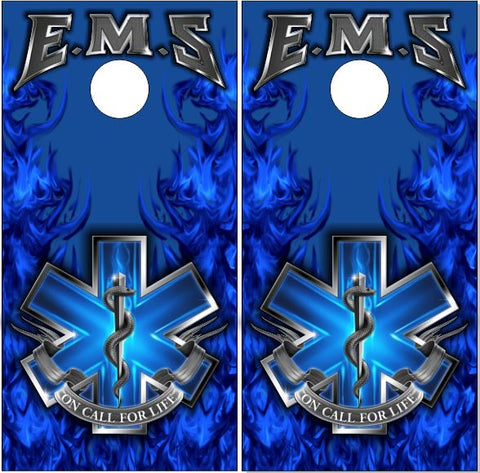 EMS Blue Flames UV Direct Print Cornhole Tops