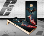 Eagle Carrying American Flag Cornhole Boards