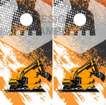 Excavator Cornhole Wrap