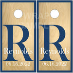 Family Name Birch Wood UV Direct Print Cornhole Tops