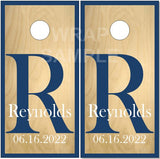 Family Name Birch Wood UV Direct Print Cornhole Tops