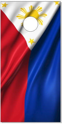 Filipino Flag UV Direct Print Cornhole Tops
