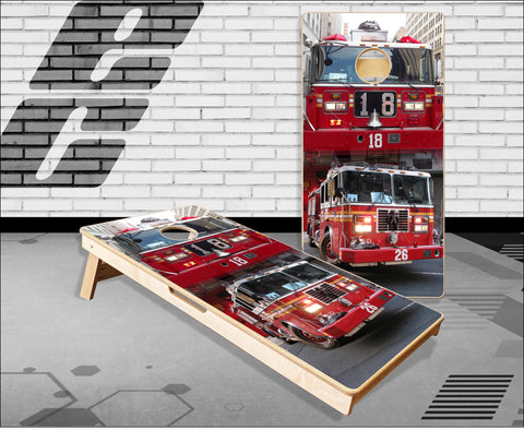 Fire Truck 2 Cornhole Boards