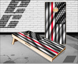 Firefighter American Flag Cornhole Boards