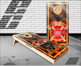 Fireman Fire Cornhole Boards