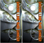 Fish Snook Line and Sinker UV Direct Print Cornhole Tops