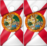 Florida State Flag Cornhole Wrap