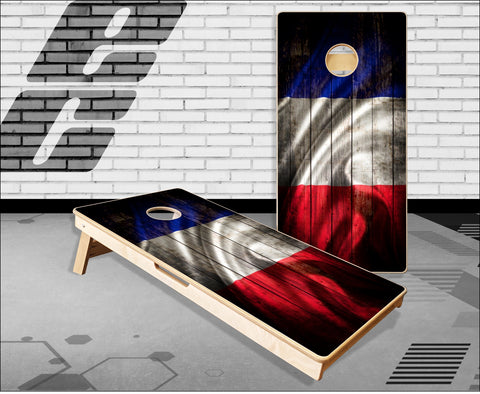 France Flag Wood Cornhole Boards