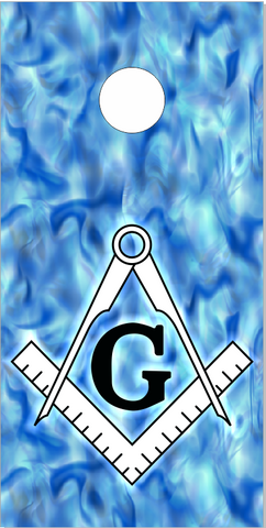 Free masons Water UV Direct Print Cornhole Tops