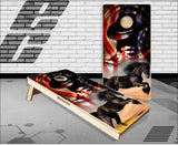 Friesian Horse Boots Cornhole Boards