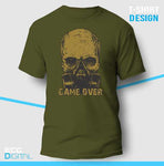 Game Over Gas Mask Skull Unisex T-Shirt