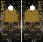 Game Over Skull Apocalypses Cornhole Wrap