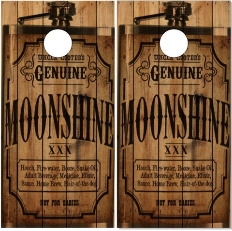 Genuine Moonshine UV Direct Print Cornhole Tops