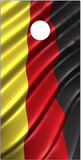 German Flag Wavy Cornhole Wrap