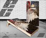 Ghost Eagle American Flag Wood Cornhole Boards