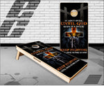 God Warrior Cross Cornhole Boards