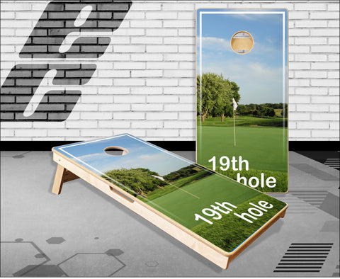 Golf 19th Hole Cornhole Boards