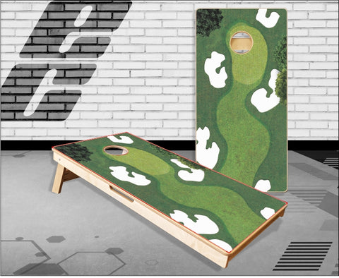 Golf Course hole Cornhole Boards