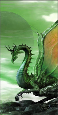 Green Dragon Cornhole Wrap