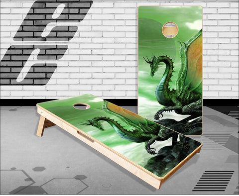 Green dragon Cornhole Boards