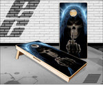 Grim Reaper Middle Finger Cornhole Boards