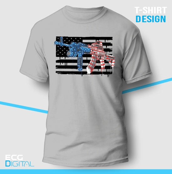 gun flag shirt