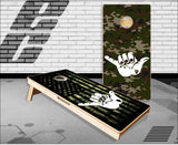 Hang Loose Camo Cornhole Boards