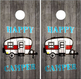 Happy Camper Cornhole Wrap