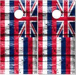 Hawaii Flag Wood Cornhole Tops