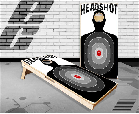 Headshot Target Cornhole Boards
