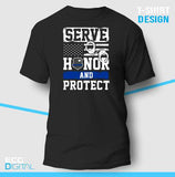 Honor and Protect Police Unisex T-Shirt