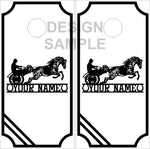 Horse Harness Racing UV Direct Print Cornhole Tops