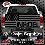 Infidel Military America Flag 2 Tailgate Wrap