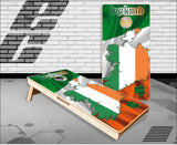 Ireland Flag Clover Cornhole Boards