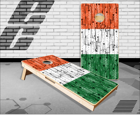 Irish Flag Wood2 Cornhole Boards