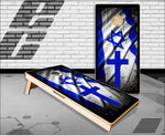 Israeli Cross Flag Cornhole Boards