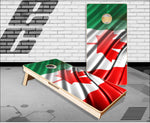 Italian Canadian Flag Blend Cornhole Boards