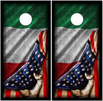 Italian Flag Pull Cornhole Wrap