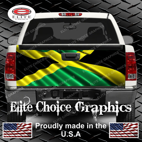 Jamaican Flag Tailgate Wrap